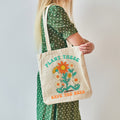 Reusable Tote Bag, Plant More Seeds Bag, Save the Bees Tote, Retro Shopping Bag for Bee Lover, Farmer's Market Tote Bag, Gift for Gardener - view 2