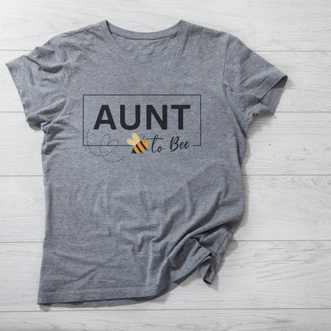 Aunt To Be Shirt, Promoted To Aunt Gift, Baby Shower Shirt, New Aunt Gift, Pregnancy Reveal Shirt, Bee Baby Announcement, Auntie Tee