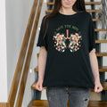Wild Flower T-Shirt, Botanical Floral Tee, Flower Shirt, Wildflowers, Save the Bees, Plant Lady Shirt, Botanical Shirt, Wildflowers Shirt – view 2