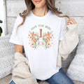 Wild Flower T-Shirt, Botanical Floral Tee, Flower Shirt, Wildflowers, Save the Bees, Plant Lady Shirt, Botanical Shirt, Wildflowers Shirt – view 4