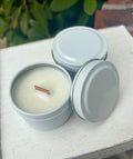 SALE White 2oz Candles, Private Label Mini White Tin Soy Candles, Unlabeled White Small Candles, Bulk Favor Candles, Event Candles – view 5