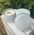 SALE White 2oz Candles, Private Label Mini White Tin Soy Candles, Unlabeled White Small Candles, Bulk Favor Candles, Event Candles – view 4