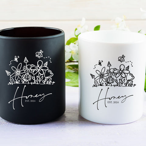 Pregnancy Reveal Grandma Mug, Call Me Honey Mug, New Grandma Gift, Baby Announcement Mug, Gift for New Grandmother, Honey Grandma Reveal Mug