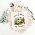 Home is Where My Honey Bee Tote Bag, Custom Home Town Tote, Your City Bag, Personalized Shopping Bag, Bee Gift, Bee Bag, Realtor Swag Bag – view 3