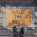 Save the Bees Doormat | Honey Bee Front Door Mat | Spring Doormat | Bee Lover Gift | Housewarming Gift | Welcome Home Bee Doormat – view 2