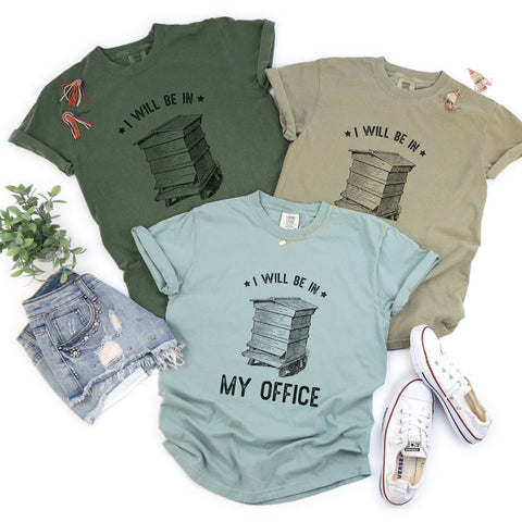 Beekeeping T-Shirt, Entomologist Shirt, In My Office Shirt for Beekeepers, Entomology Gift,  Beekeeper Shirt, Bee Teacher Shirt
