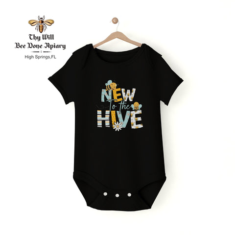 New to the Hive Outfit, Bee Baby Shirt, Bumblebee Bodysuit, Honey Bee Baby Shower, Beekeeper Gift