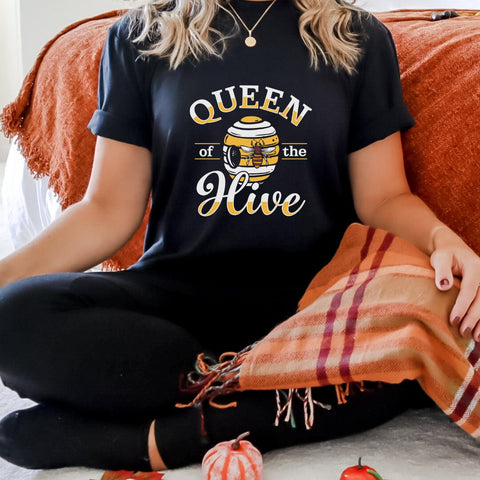 Queen Bee Shirt | Teacher Queen of the Hive | Mom Boss Shirt | Bee Shirt for Women | Beekeeper Gift