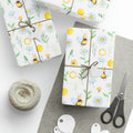 Bee Gift Wrap Paper | Baby Shower Wrapping Paper | Bee Theme Party Wrap | Beekeeper Gift Wrap | Honey Bee Paper
