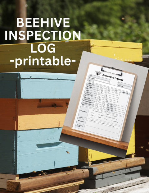 Beehive Inspection Log, Beekeeping Tool, Beekeeper Log, Hive Log, Beekeeping Journal