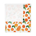 Little Cutie Baby Blanket | Clementine Nursery Blanket | Citrus Baby Shower Gift | Orange Baby Blanket | Little Cutie Swaddle – view 5