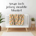 Little Cutie Baby Blanket | Clementine Baby Shower | Orange Nursery Blanket | Citrus Baby Gift | Little Cutie Theme | Baby Shower Decor