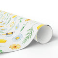 Bee Gift Wrap Paper | Baby Shower Wrapping Paper | Bee Theme Party Wrap | Beekeeper Gift Wrap | Honey Bee Paper – view 5