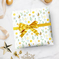 Bee Gift Wrap Paper | Baby Shower Wrapping Paper | Bee Theme Party Wrap | Beekeeper Gift Wrap | Honey Bee Paper – view 3