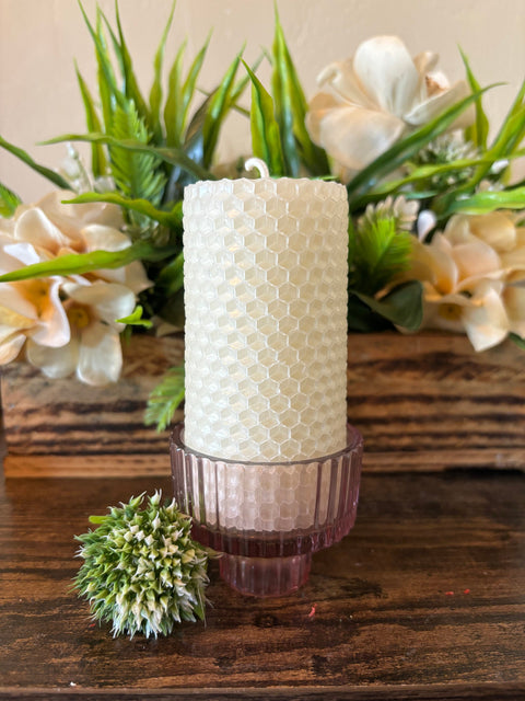 Beeswax Pillar Candles, Beeswax Natural Rolled Candles, Beeswax Tall Tapers, Natural Candle, Wedding Table Candle, Centerpiece Candles