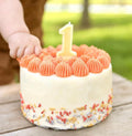 Ivory Beeswax Birthday Candles, Natural Number Candles, Beeswax Cake Topper, First Bee Day Party – view 3