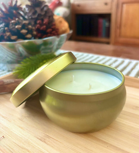 Wholesale 6oz Soy Candles, No Label Candles, Event Candles, Party Favor Candles, Private Label 6oz Tin Candles, Scented Unlabled Tin Candles