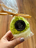 Soap On A Rope Gift, Oatmeal Soap, Goat Milk Hand Made Soap, Sunflower Soap, Sunflower Gift, Loofah Sponge - view 5