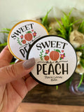 Sweet As A Peach Party Favor, Peach Baby Shower, Peach Party Theme, Little Peachy 1st Birthday Gift – view 3