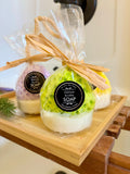 Soap On A Rope Gift, Oatmeal Soap, Goat Milk Hand Made Soap, Sunflower Soap, Sunflower Gift, Loofah Sponge - view 2