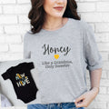 Promoted to Grandma Shirt | Pregnancy Reveal to Grandma | New to the Hive Grandma Gift | Baby Announcement Shirt | Honey Grandma Tee