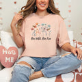 Wildflower Shirt | Be Wild Flower Tee | Botanical Shirt | Save the Bees Shirt | Gardener Gift | Plant Lover Shirt | Bee Wildflower Tee – view 5