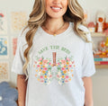 Wildflower Save the Bees Shirt, Wildflower Teacher Floral TShirt, Honey Bee Shirt, Wildflowers, Bee Shirt for Her, Bee Gift, Botanical Shirt – view 3