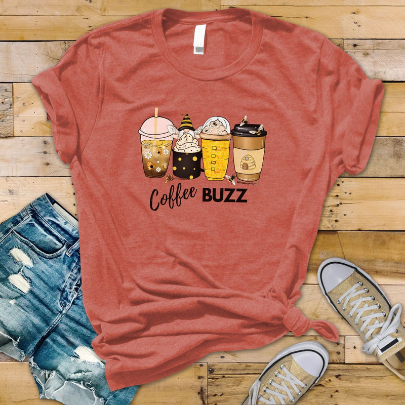 Coffee Lover Bee Shirt | Coffee Buzz Shirt | Bee Lover Gift | Trendy Coffee Tee | Gift for Coffee Drinker | Honey Bee Coffee Shirt