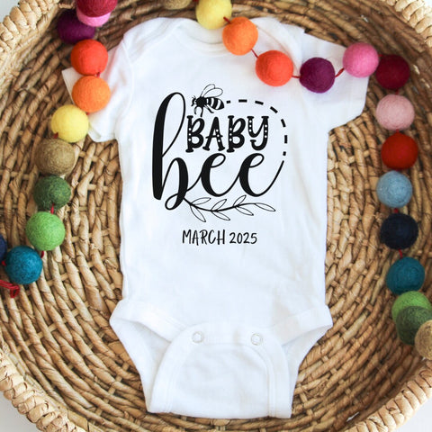 Baby to Bee Bodysuit | Pregnancy Announcement Baby Shirt | New Baby Gift | Grandparent Reveal Gift | BaBee Onesie | Baby Announcement