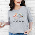 Wildflower Shirt | Be Wild Flower Tee | Botanical Shirt | Save the Bees Shirt | Gardener Gift | Plant Lover Shirt | Bee Wildflower Tee – view 3