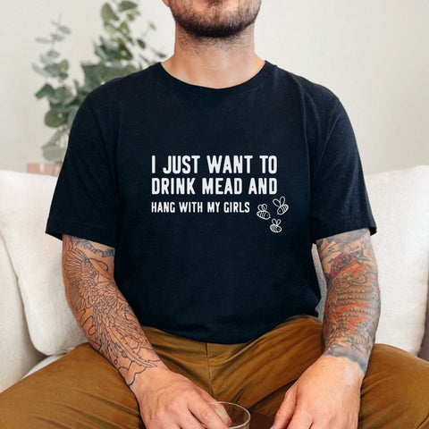 Mead Lover Shirt | Viking Shirt for Dad | Beekeeper Gift Tee | Honey Wine Shirt | Bee Lover Gift | Drinking Shirt for Him | Mead Tee