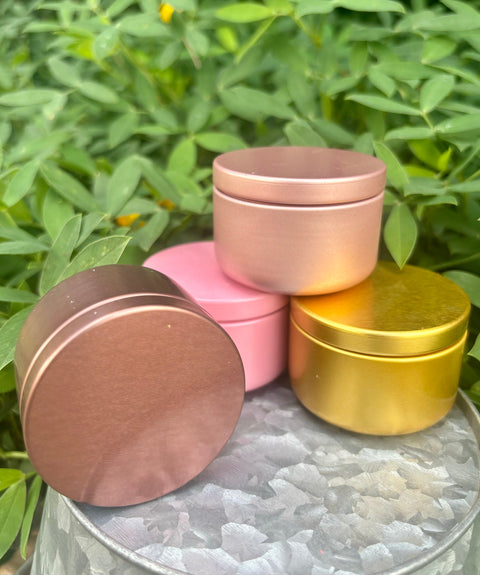 Bulk Set of 10 Wedding Candle Favors, Bulk Wholesale No Label Soy Candles, Private Label 2oz Tin Candles, Honey Scented Party Favors