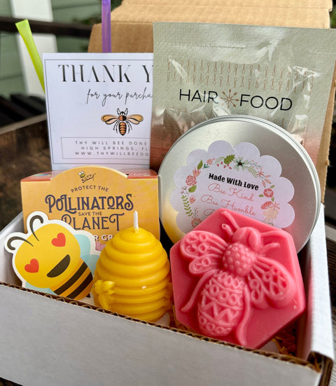 Bee Gift Occasion Box, Choose Your Own Spa Gift Box, Honey Bee Sweet Themed Gift Basket, Save the Bees Set
