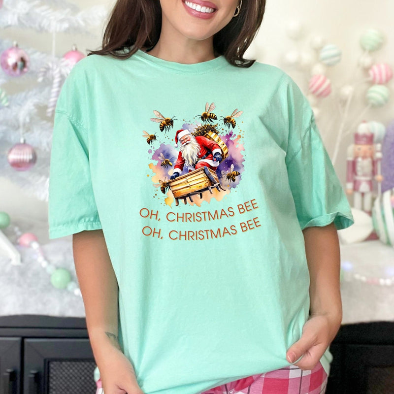 Oh Christmas Bee Shirt | Funny Christmas Tee | Beekeeper Gift | Bee Lover Holiday Shirt | Christmas Bee Shirt