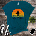 Let It Bee Shirt, Bee Positivity Tee, Save the Bees Gift, Retro Sunset Bee Shirt, Inspirational Bee Shirt, Motivational Bee Gift for Mom – view 2