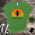 Let It Bee Shirt, Bee Positivity Tee, Save the Bees Gift, Retro Sunset Bee Shirt, Inspirational Bee Shirt, Motivational Bee Gift for Mom – view 5