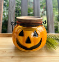 Pumpkin Jar Candle, Halloween Candle Decor, Jack-O-Lantern, Honey Pumpkin Scented Fall Candle, Fall Porch Decor, Pumpkin Pie Candle – view 2