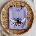 Patriotic Watercolor Honey Bee Shirt, American Flag Shirt, 4th of July Independence Day TShirt, Bee Lover Shirt, Insect Bug Lover Gift – view 5