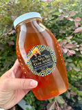 Raw Florida Honey 2lb, Gallberry or Wildflower Honey, Unfiltered Natural Honey, Large Honey Jar, Tea Sweetener – view 2