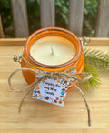 Pumpkin Jar Candle, Halloween Candle Decor, Jack-O-Lantern, Pumpkin Pie Scented Fall Candle, Pumpkin Spice Scented Candle Fall Porch Decor – view 2