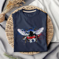 Patriotic Watercolor Honey Bee Shirt, American Flag Shirt, 4th of July Independence Day TShirt, Bee Lover Shirt, Insect Bug Lover Gift – view 4