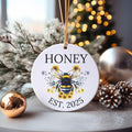 Honey Grandma Gift, New Grandma Ornament, Pregnancy Reveal Grandma, Call Me Honey Gift, Grandma to Be Gift, Bumblebee Grandma Ornament – view 2
