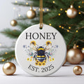 Honey Grandma Gift, New Grandma Ornament, Pregnancy Reveal Grandma, Call Me Honey Gift, Grandma to Be Gift, Bumblebee Grandma Ornament – view 5