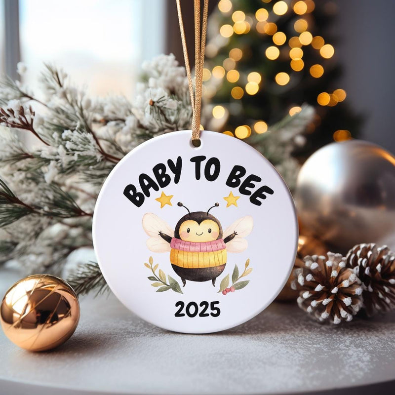 New Grandma Ornament | Pregnancy Reveal Gift | Personalized Grandma Mug | Call Me Honey | Baby 2025 | Grandmother Christmas Gift