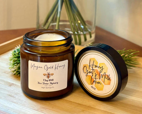 Goat's Milk Body Lotion, Honey Hand Lotion, Mayan Gold Body Cream, Goat Lotion Moisturizer for Dry Skin