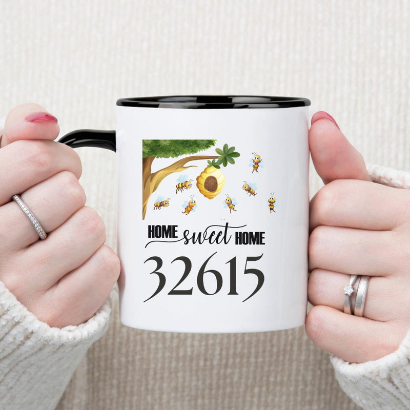 My City Mug | Home Sweet Home Mug | Zip Code Mug Gift | New Homeowner Gift | Realtor Gift Mug | Housewarming Mug | City Hometown Gift