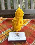 Gnome Lover Beeswax Candle | Sunflower Lover Gift | Welcome Home Gift | Honey Bee Candle | New Home Gift – view 3