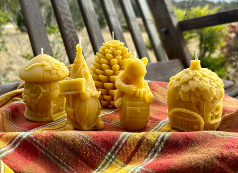 Natural Beeswax Candles, Raw Beeswax Novelty Candles, Pure Bees Wax Organic Candles, Cool Candles, Bee Gift