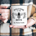 Welcome to Our Hive Mug | Personalized New Home Gift | Housewarming Bee Mug | Hostess Gift | Bed and Breakfast Mug | Bee Home Decor – view 3