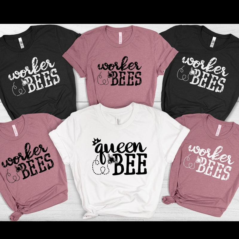Group Bachelorette Bee Shirt, Queen Bee Bride to Bee Group T-Shirt, Bee Theme Party Shirt, Queen Bee, Bridesmaid Bees Shirt, Bride Team
